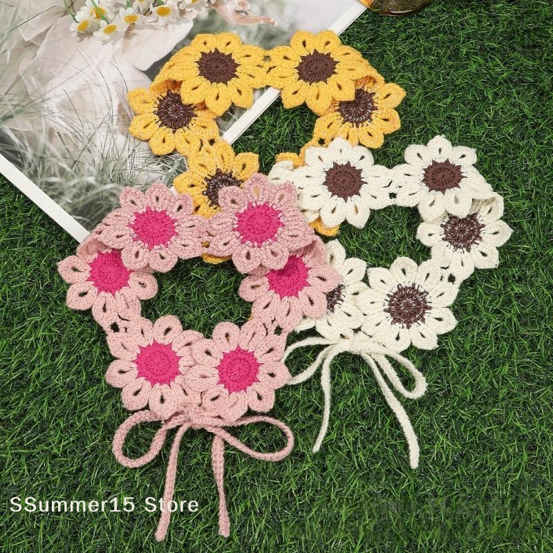 Travel Accessories Hawaii - 【R】Knitted Flower Headband Colorful Beach Hawaii