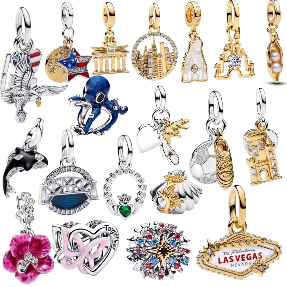 Travel Accessories Jewelry - 925 Silver, Travel Landmark, Octopus, Eagle