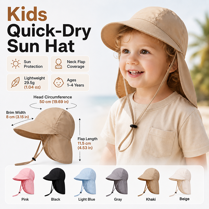 Travel Accessories Store - Quick Dry Baby Hats Summer Thin