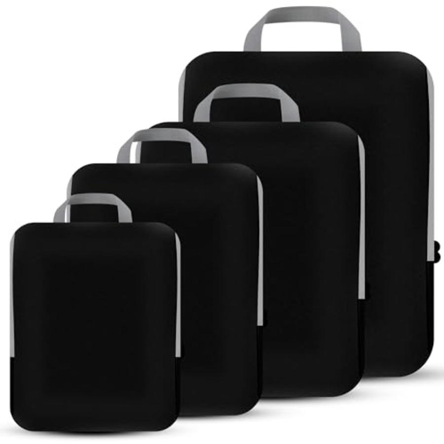 Travel Accessories Packing Cubes - 4 Set Compression Packing Cubes Travel