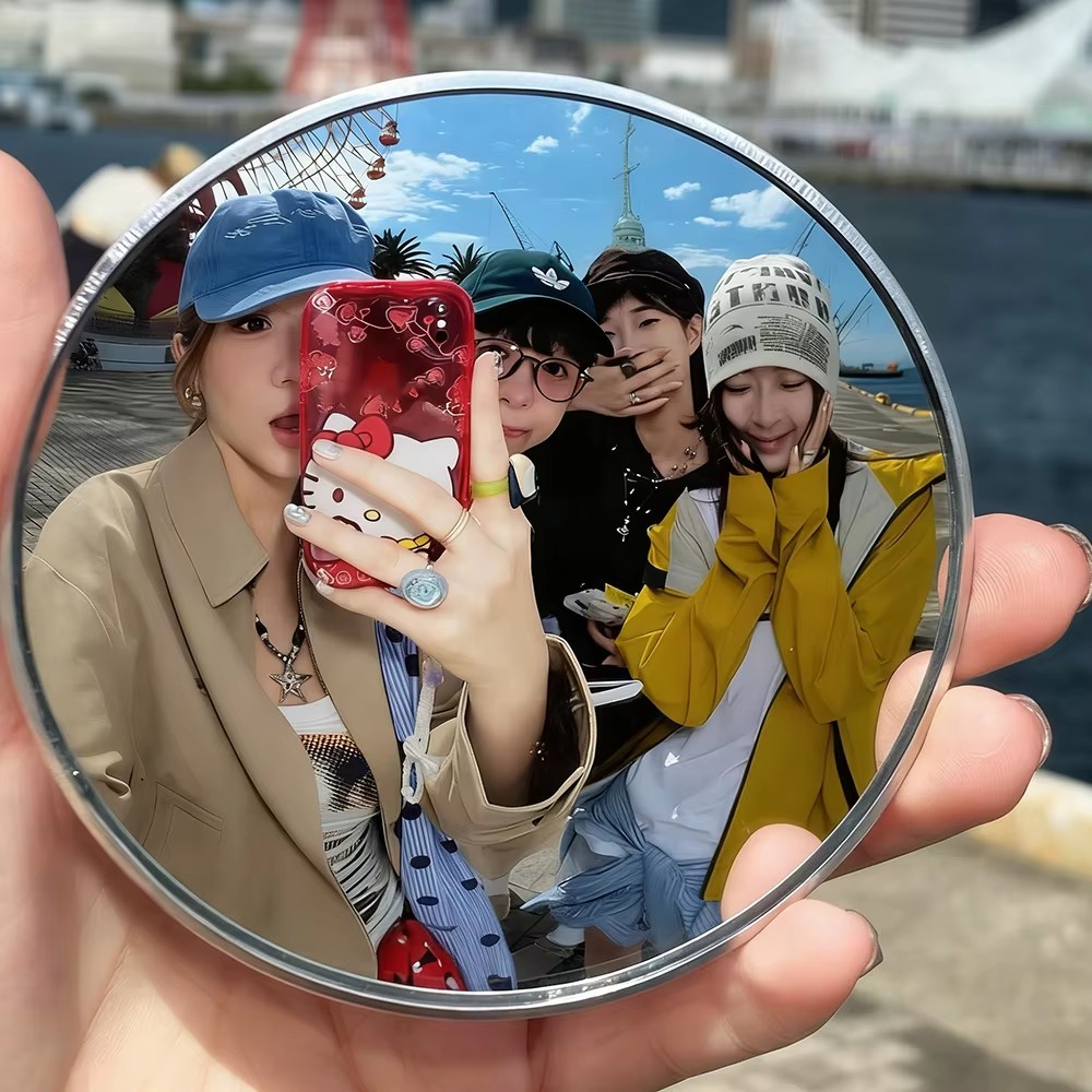 Travel Accessories Store - Portable 9.5cm Mini Round Convex Mirror