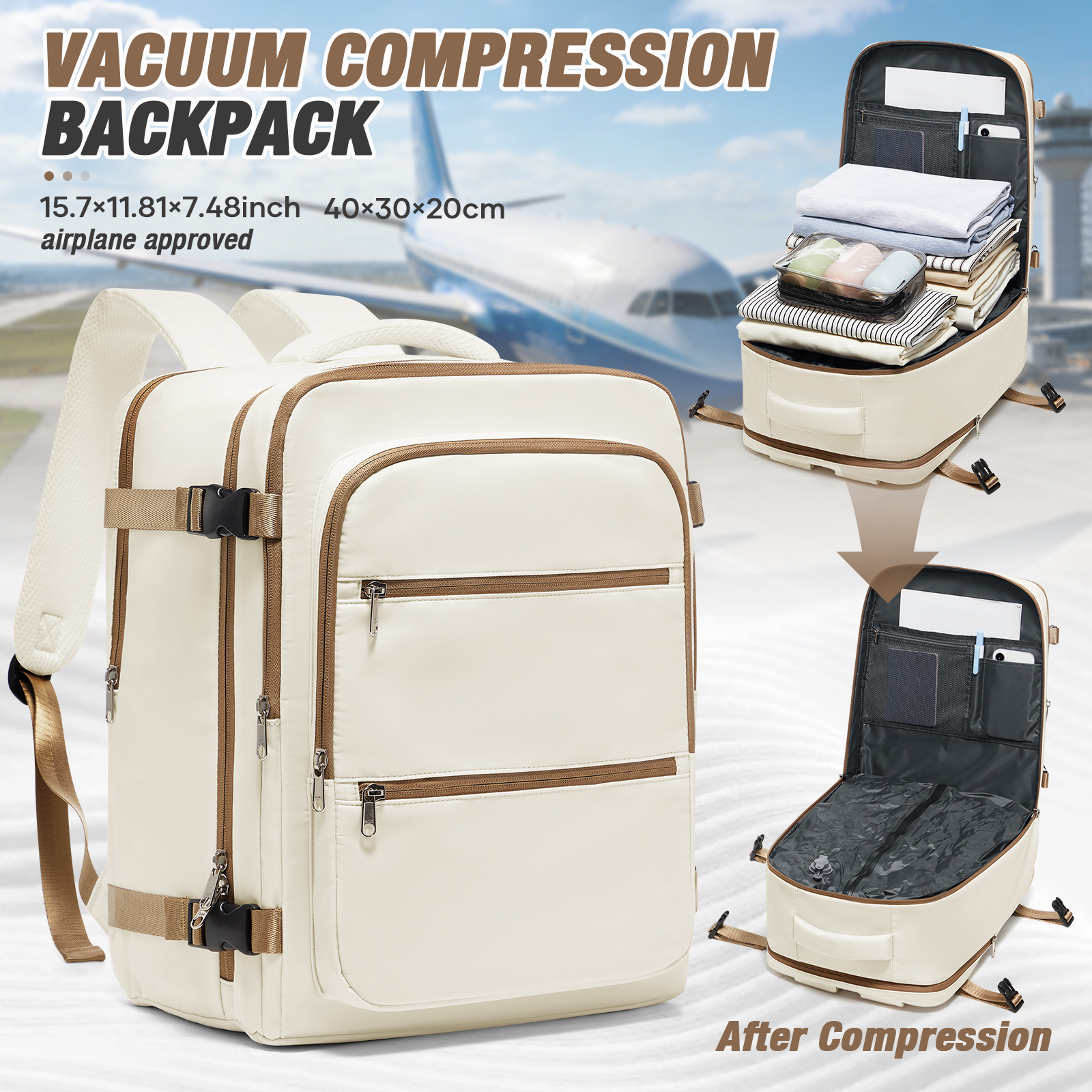 It Travel Accessories - Vacuum Backpack Backpack Hand Luggage Aircraft,