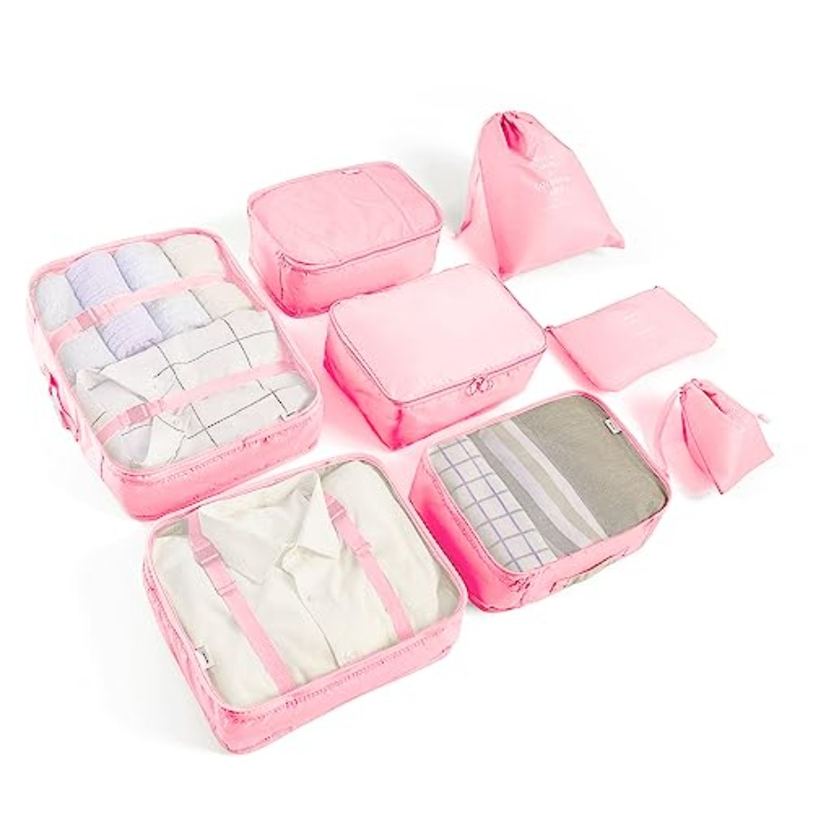 Travel Accessories Packing Cubes - 6/8 Set Packing Cubes for Suitcases