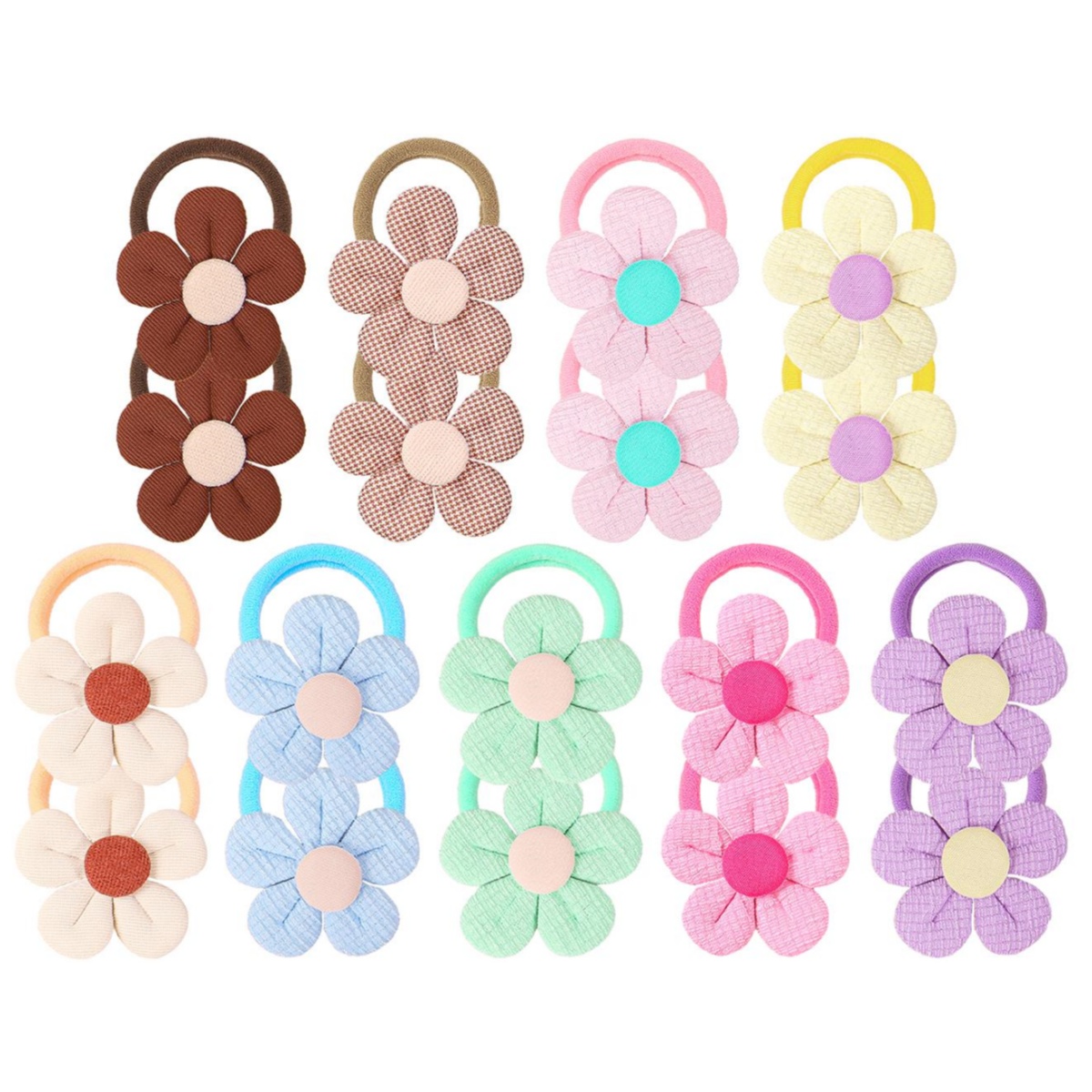 Travel Accessories Teens - 18pcs Sunflower Hair Ties Kids Girls