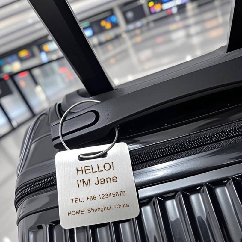 Custom Name Luggage Tag Laser  – Travel Accessories Store recenzja i cena