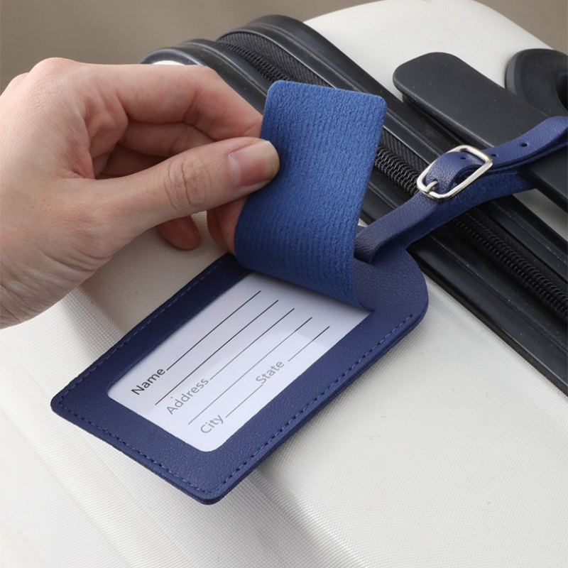 Women Men Luggage Tags PU Leat – Travel Accessories Name recenzja i cena