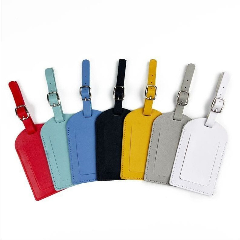 Women Men Luggage Tags PU Leat – Travel Accessories Name recenzja i cena