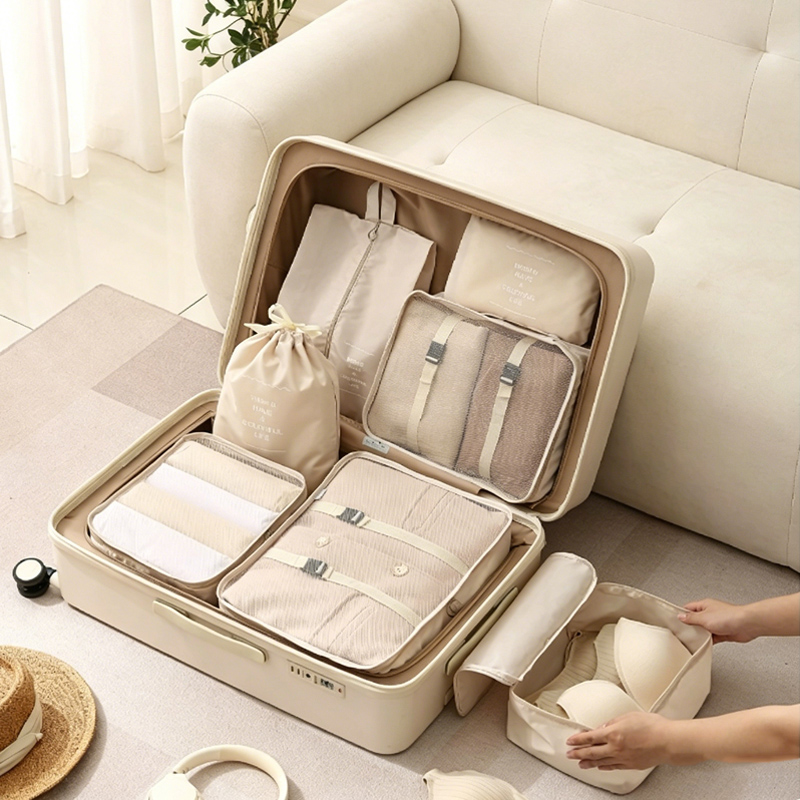 7-Piece Packing Cubes Set - Tr – Travel Accessories Packing Cubes recenzja i cena