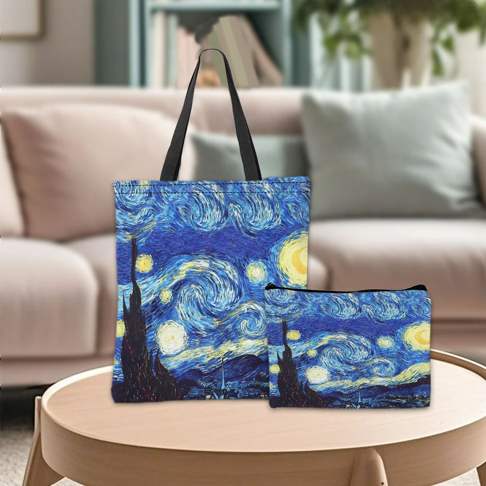 Van Gogh Series Tote Bag Cosme – Travel Packing Accessories recenzja i cena