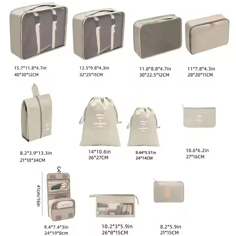 8Pcs Travel Packing Cubes Set  – Travel Accessories Packing Cubes recenzja i cena