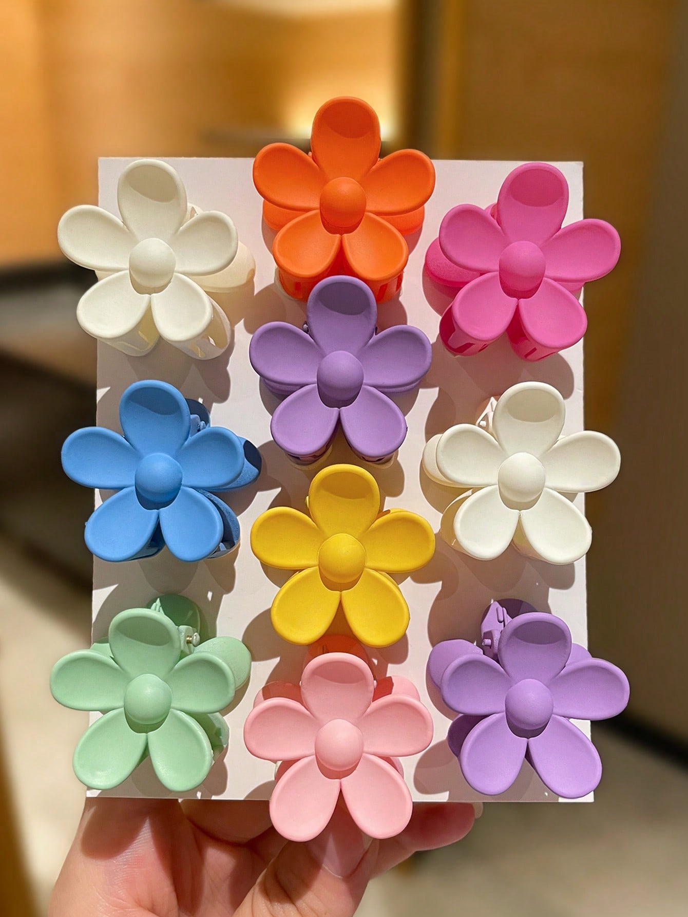 10pcs Colorful Matte Flower Ha – Travel Accessories Hawaii recenzja i cena