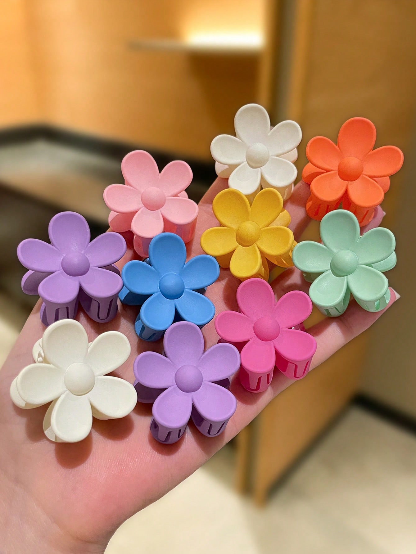 10pcs Colorful Matte Flower Ha – Travel Accessories Hawaii recenzja i cena