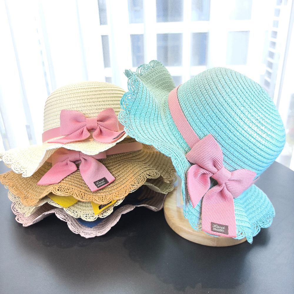 Girls 2pcs Straw Hat Solid Col – Travel Accessories For 4 Year Old recenzja i cena