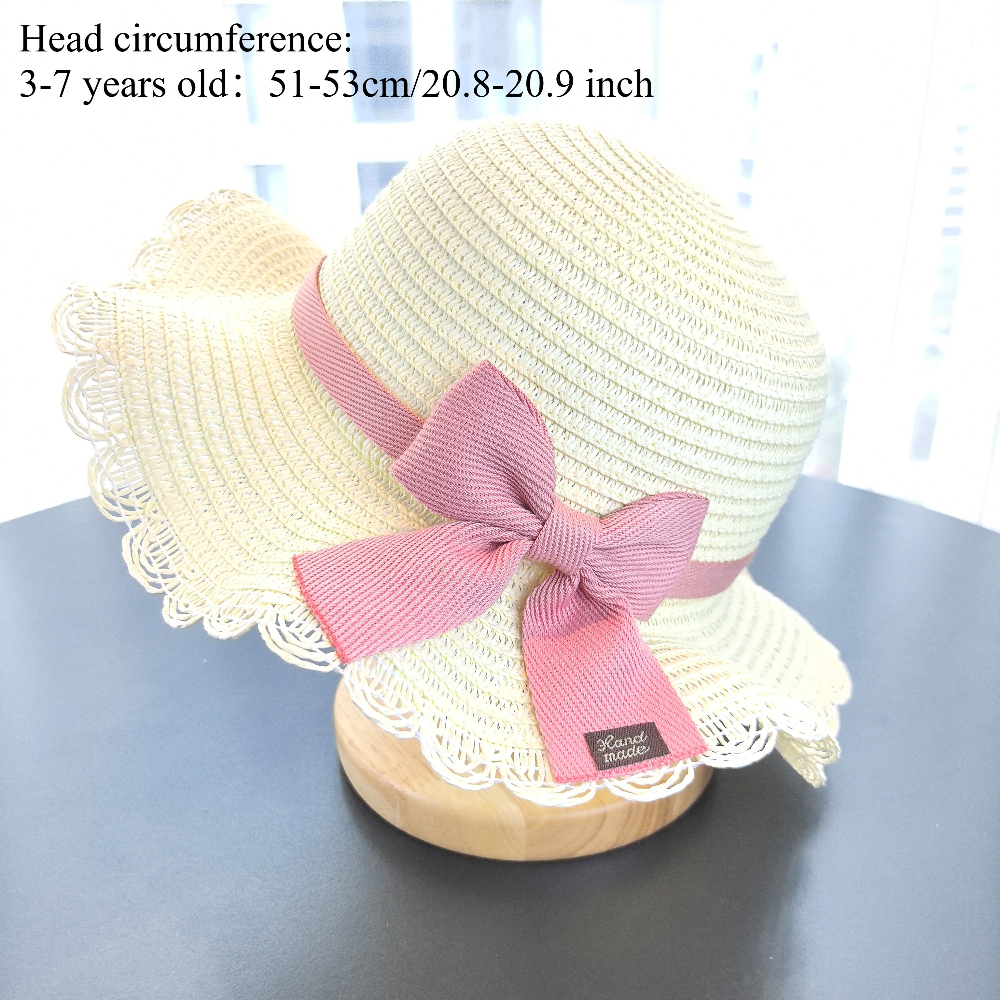 Girls 2pcs Straw Hat Solid Col – Travel Accessories For 4 Year Old recenzja i cena