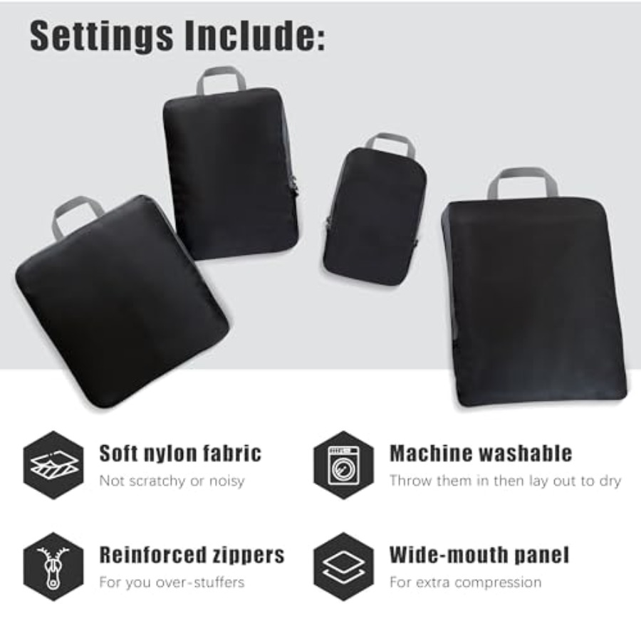 4 Set Compression Packing Cube – Travel Accessories Packing Cubes recenzja i cena