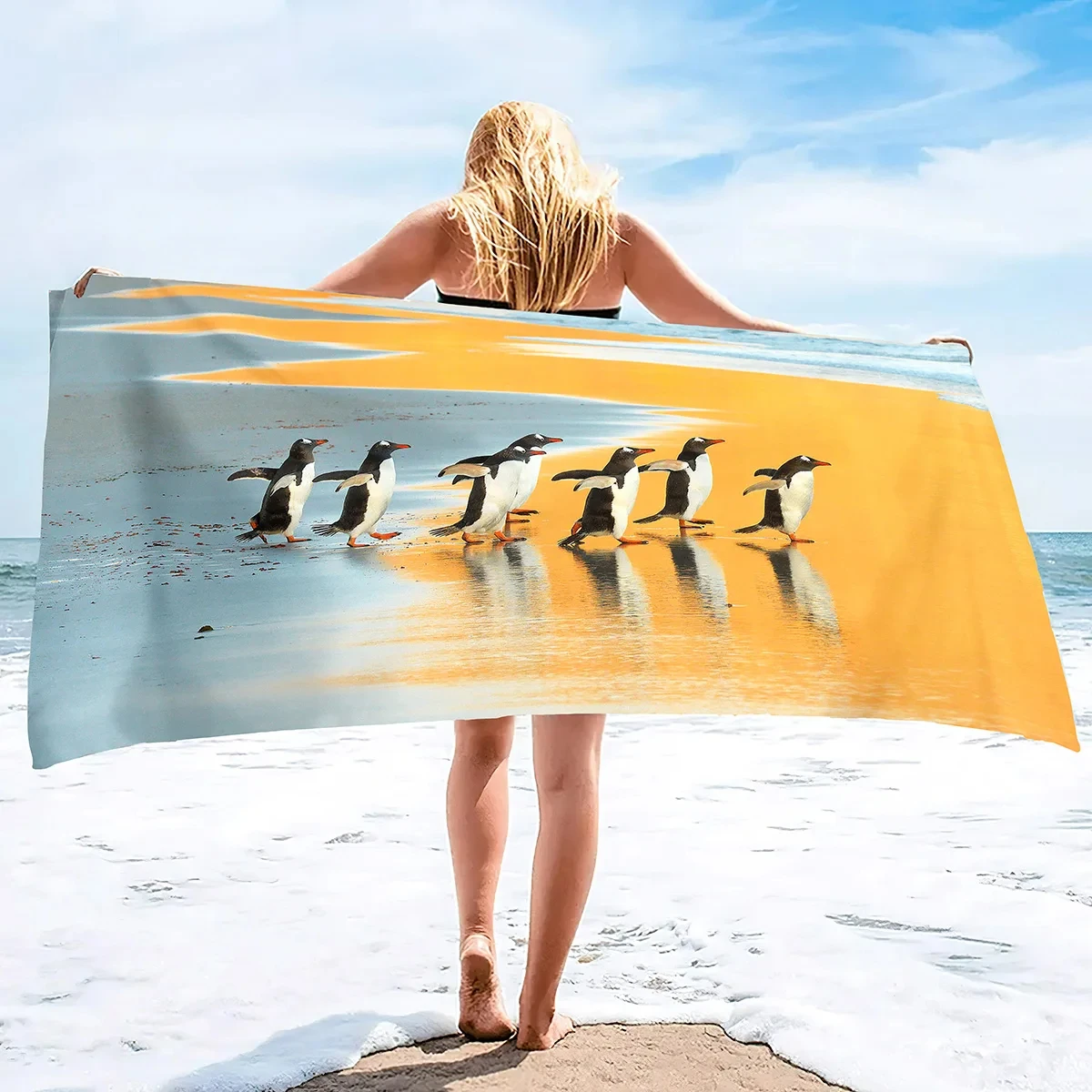 Penguin Beach Towel Quick-Dry  – Travel Accessories Teens recenzja i cena