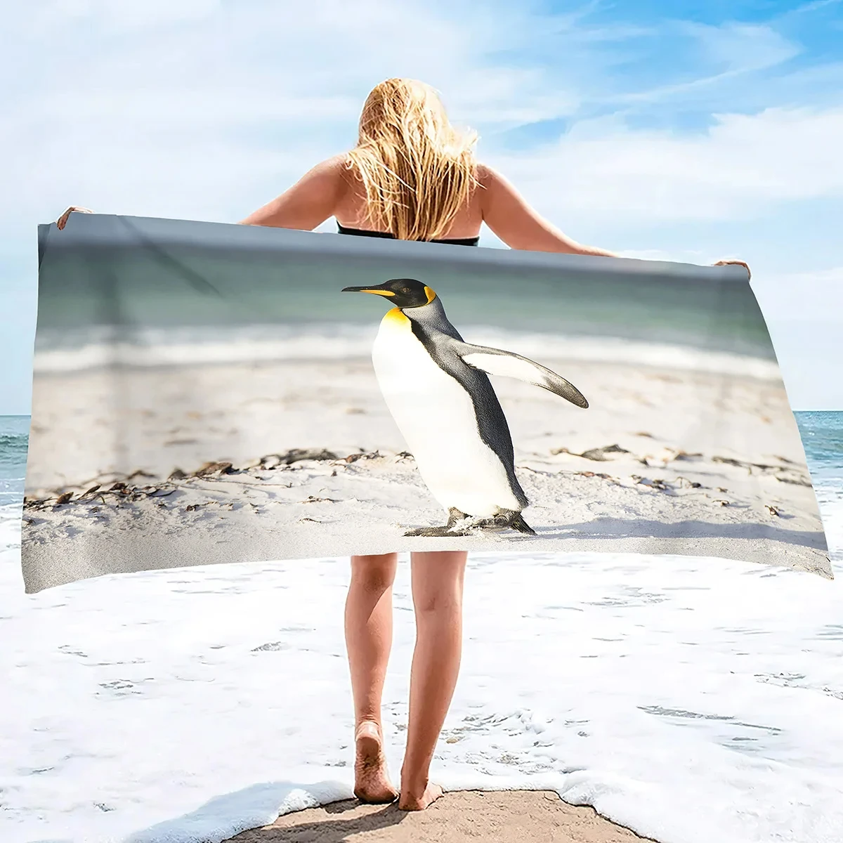 Penguin Beach Towel Quick-Dry  – Travel Accessories Teens recenzja i cena