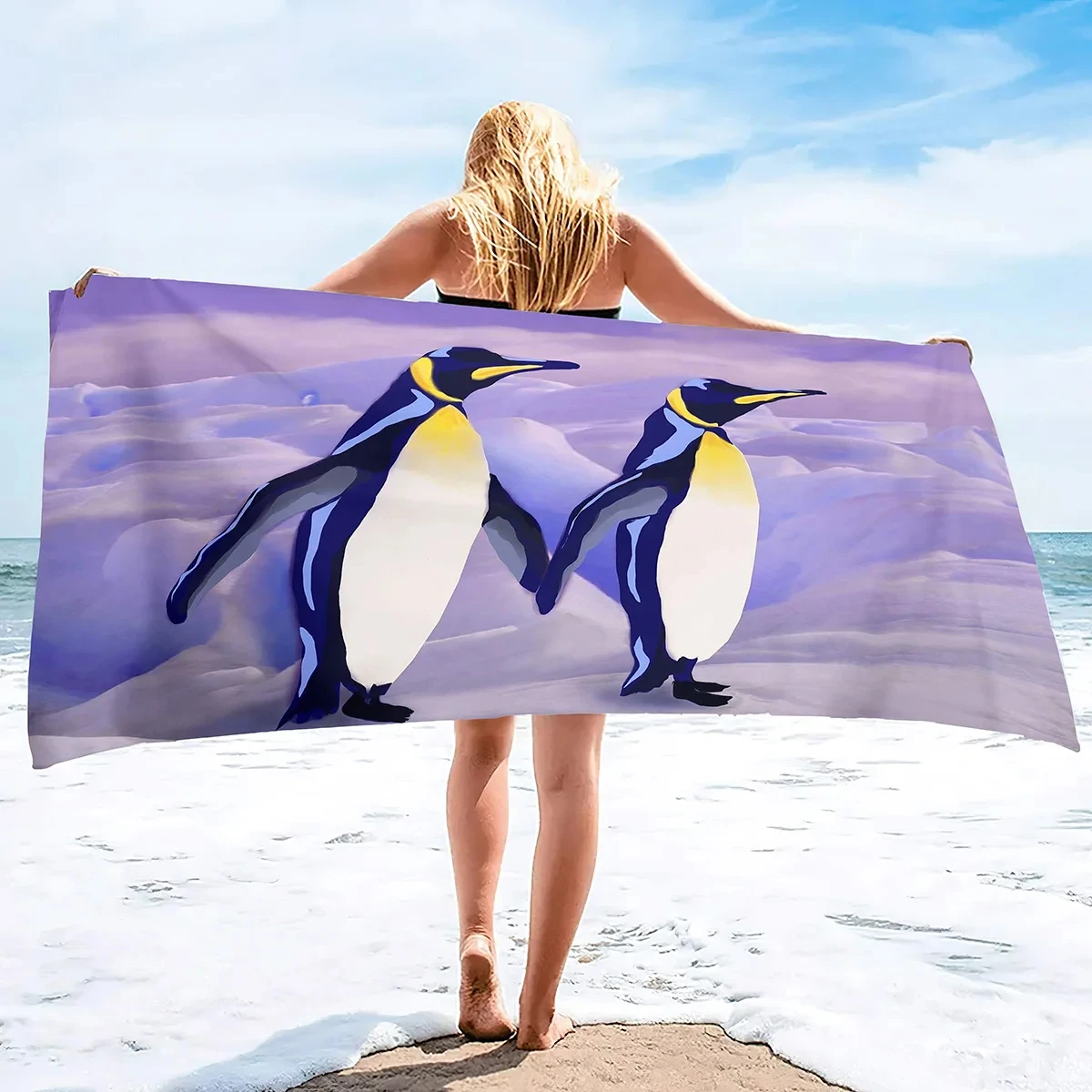 Penguin Beach Towel Quick-Dry  – Travel Accessories Teens recenzja i cena