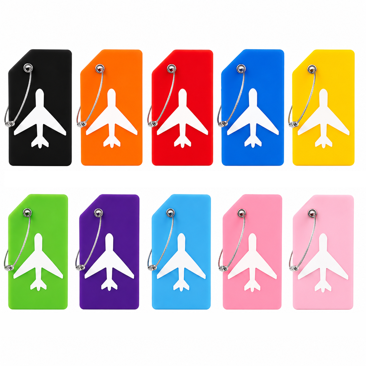 2/5PCS Silicone Travel Luggage – Travel Accessories Name recenzja i cena