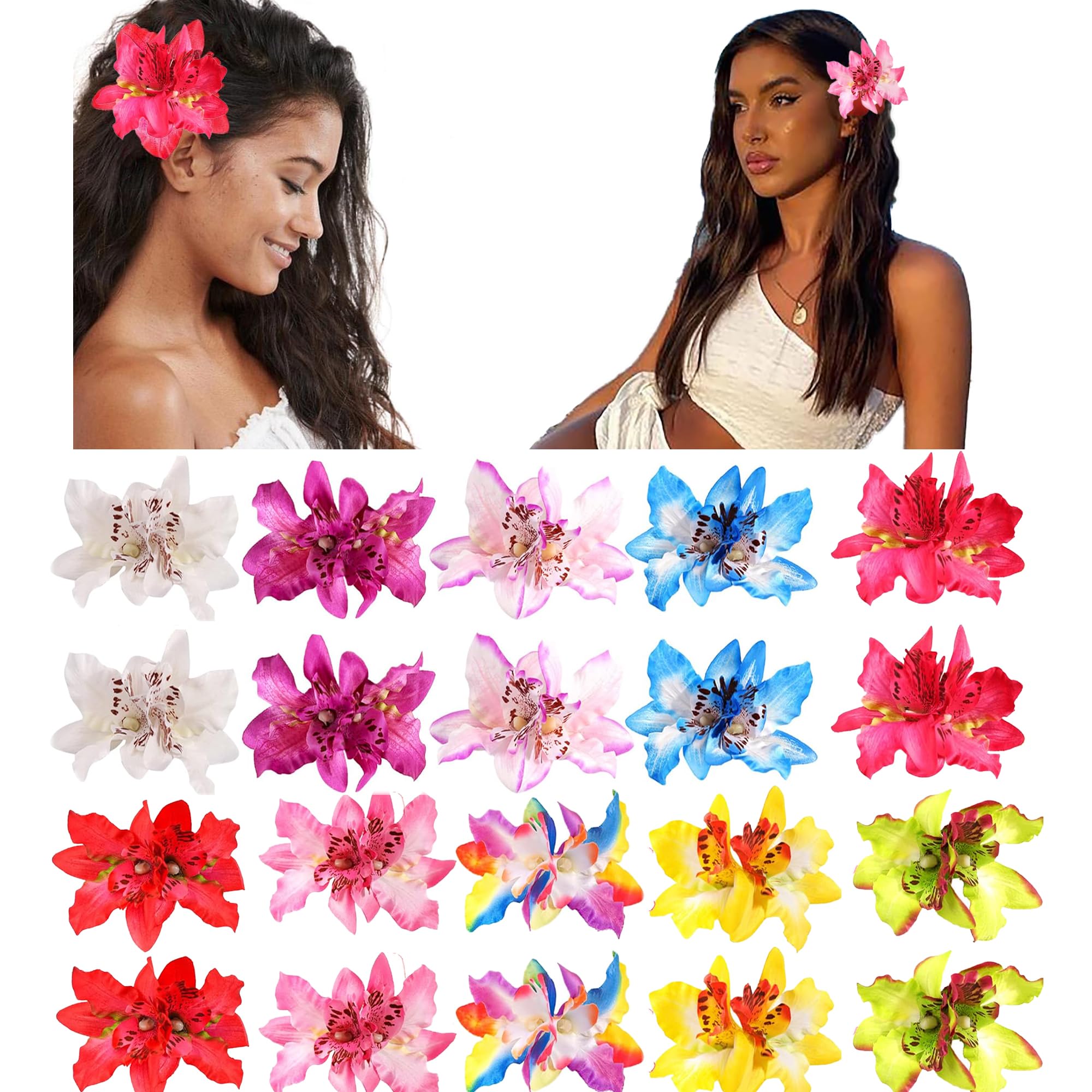 2Pcs Hawaii Orchid Flowers Hai – Travel Accessories Hawaii recenzja i cena
