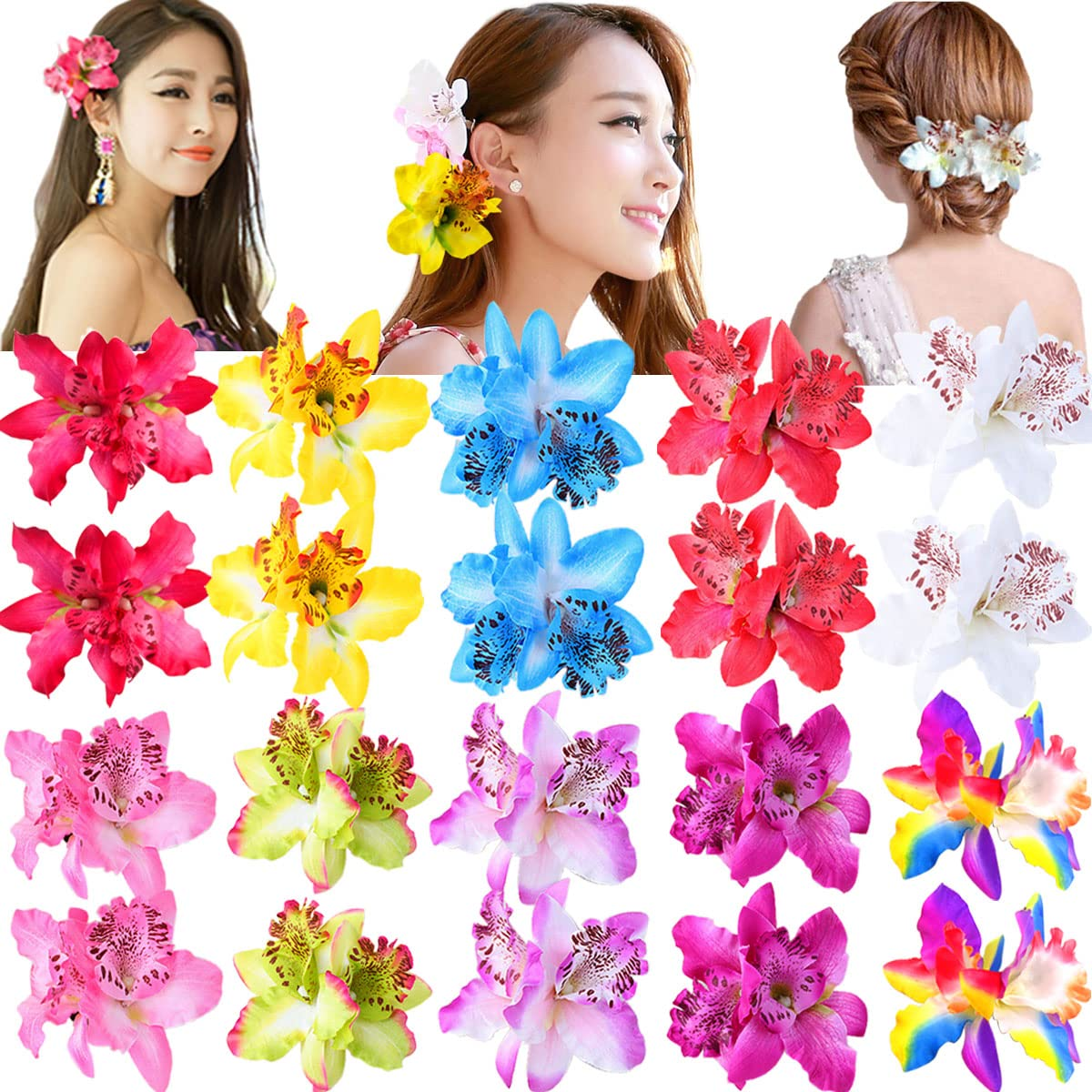 2Pcs Hawaii Orchid Flowers Hai – Travel Accessories Hawaii recenzja i cena