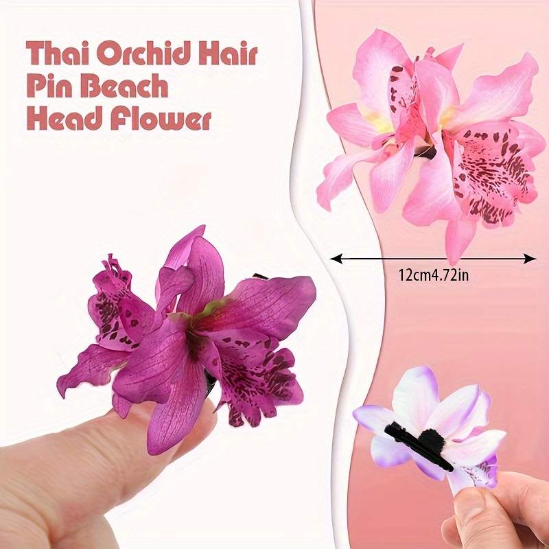 2Pcs Hawaii Orchid Flowers Hai – Travel Accessories Hawaii recenzja i cena