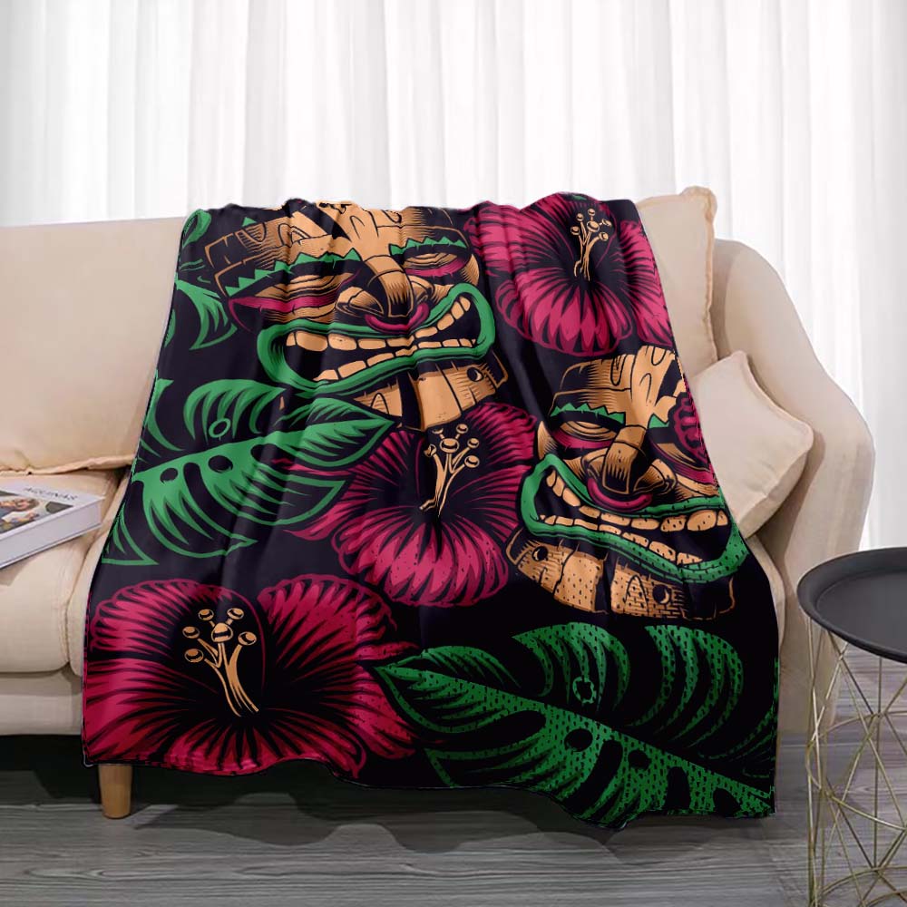 Tiki Bar Fashion Flannel Throw – Travel Accessories Hawaii recenzja i cena