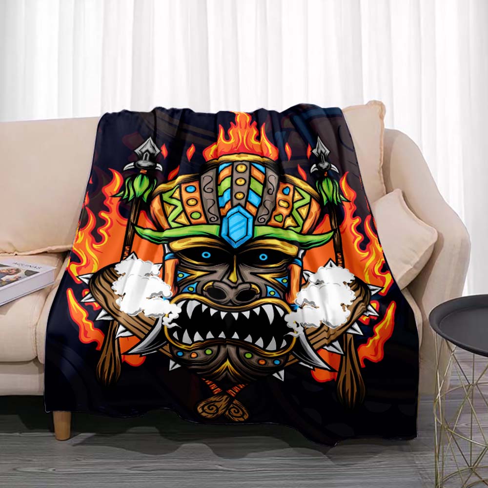 Tiki Bar Fashion Flannel Throw – Travel Accessories Hawaii recenzja i cena