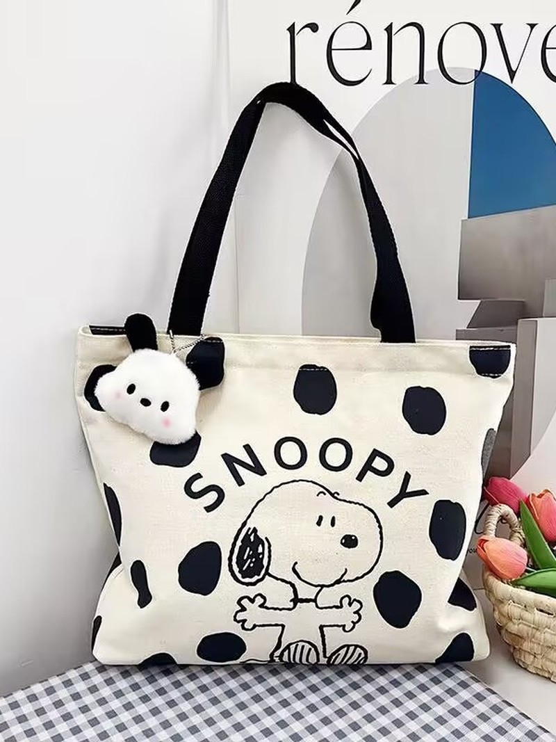 Cartoon Snoopy Canvas Shoulder – Travel Packing Accessories recenzja i cena