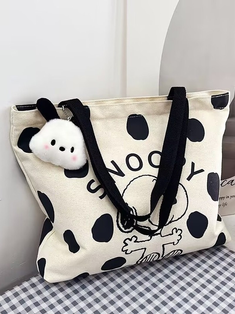 Cartoon Snoopy Canvas Shoulder – Travel Packing Accessories recenzja i cena