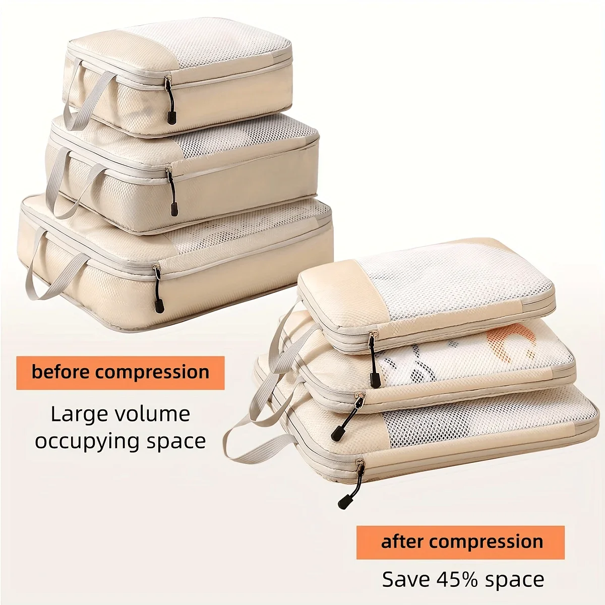 3-piece travel compression pac – Travel Accessories Packing Cubes recenzja i cena