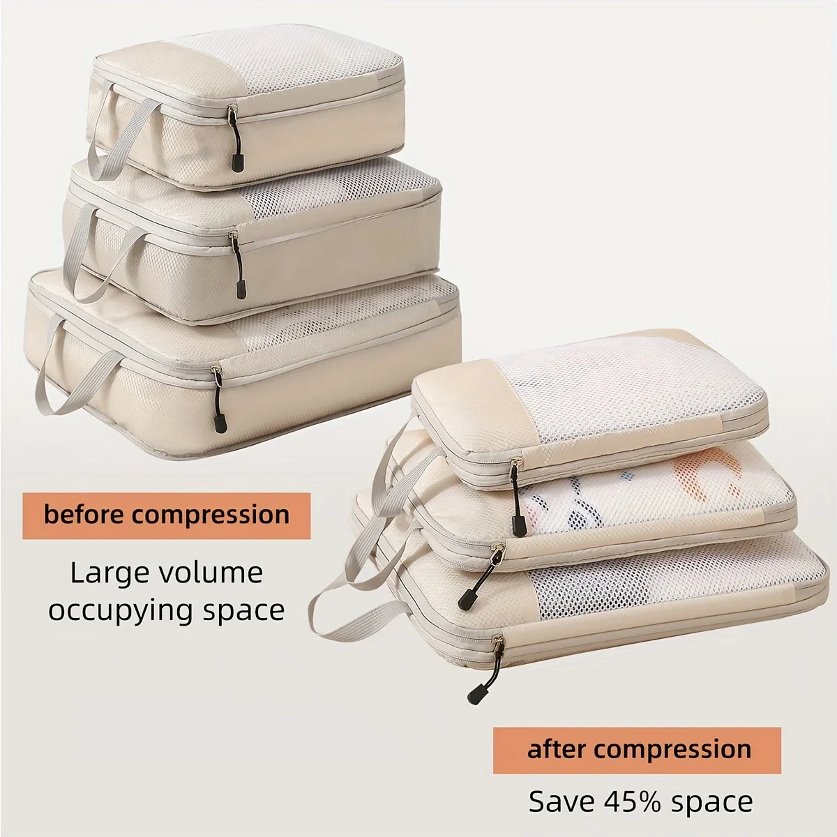 3-piece travel compression pac – Travel Accessories Packing Cubes recenzja i cena