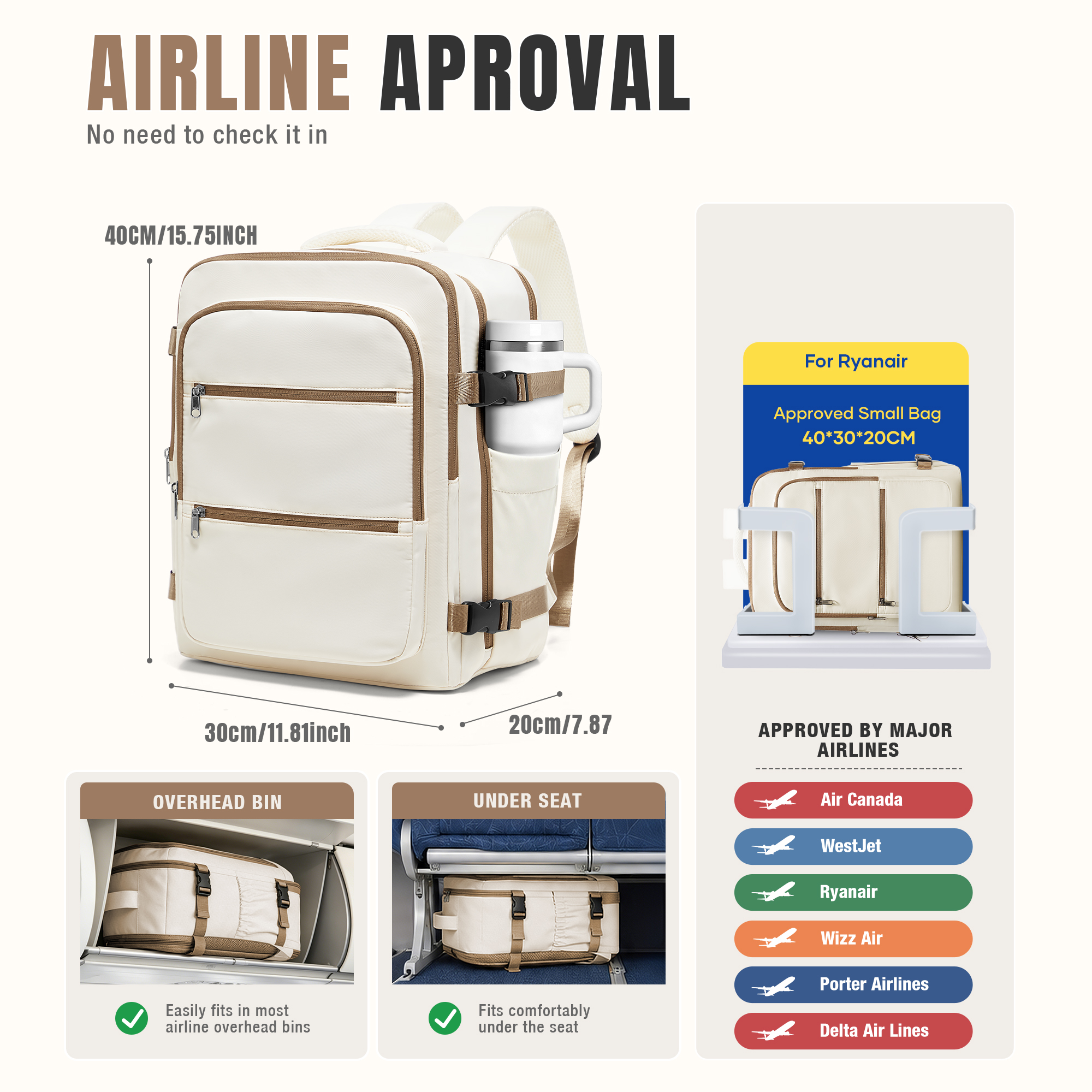 Vacuum Backpack Backpack Hand  – It Travel Accessories recenzja i cena