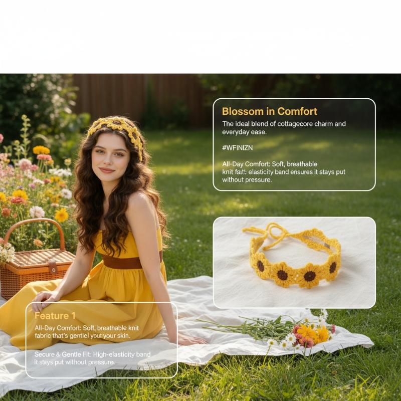 Knitted Flower Headband Colorf – Travel Accessories Hawaii recenzja i cena