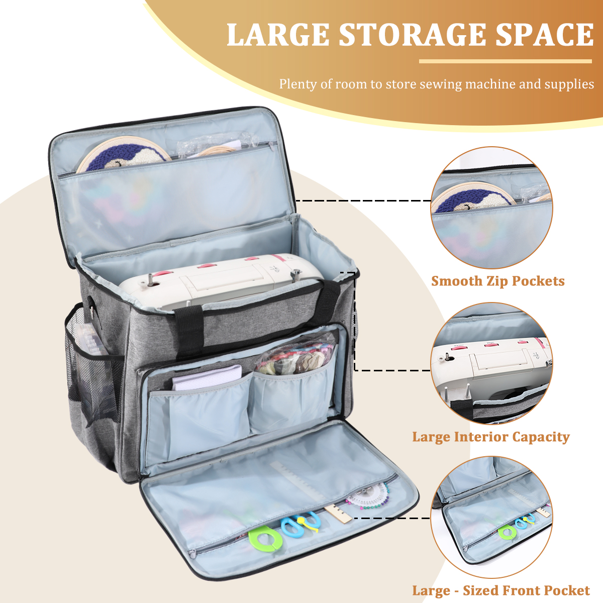 KOKNIT Sewing Machine Carrying – Travel Accessories Organizer Case recenzja i cena