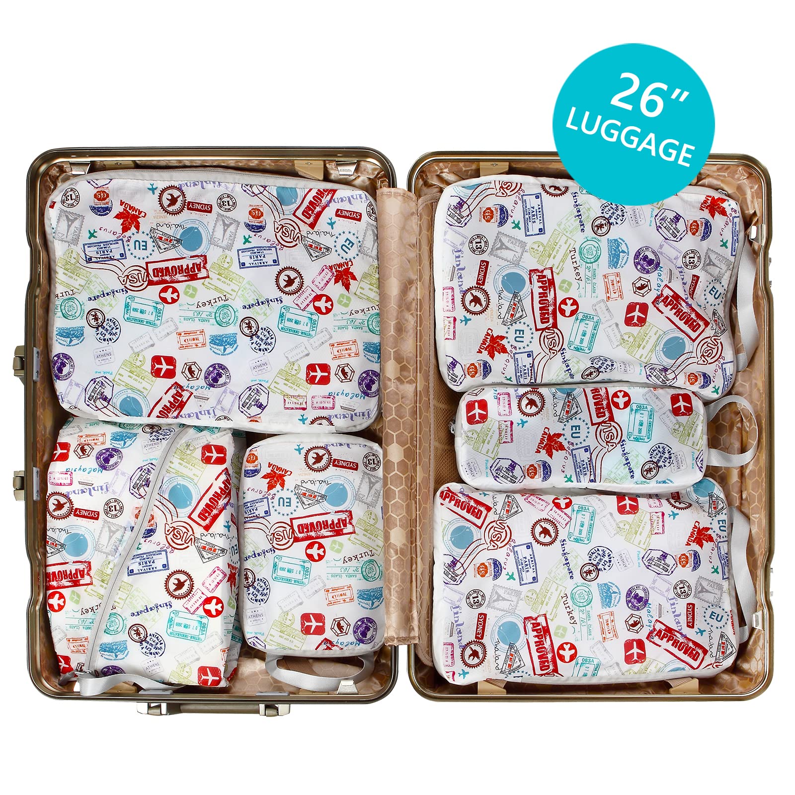 4/6PCS Travel Compression Pack – Travel Accessories Packing Cubes recenzja i cena