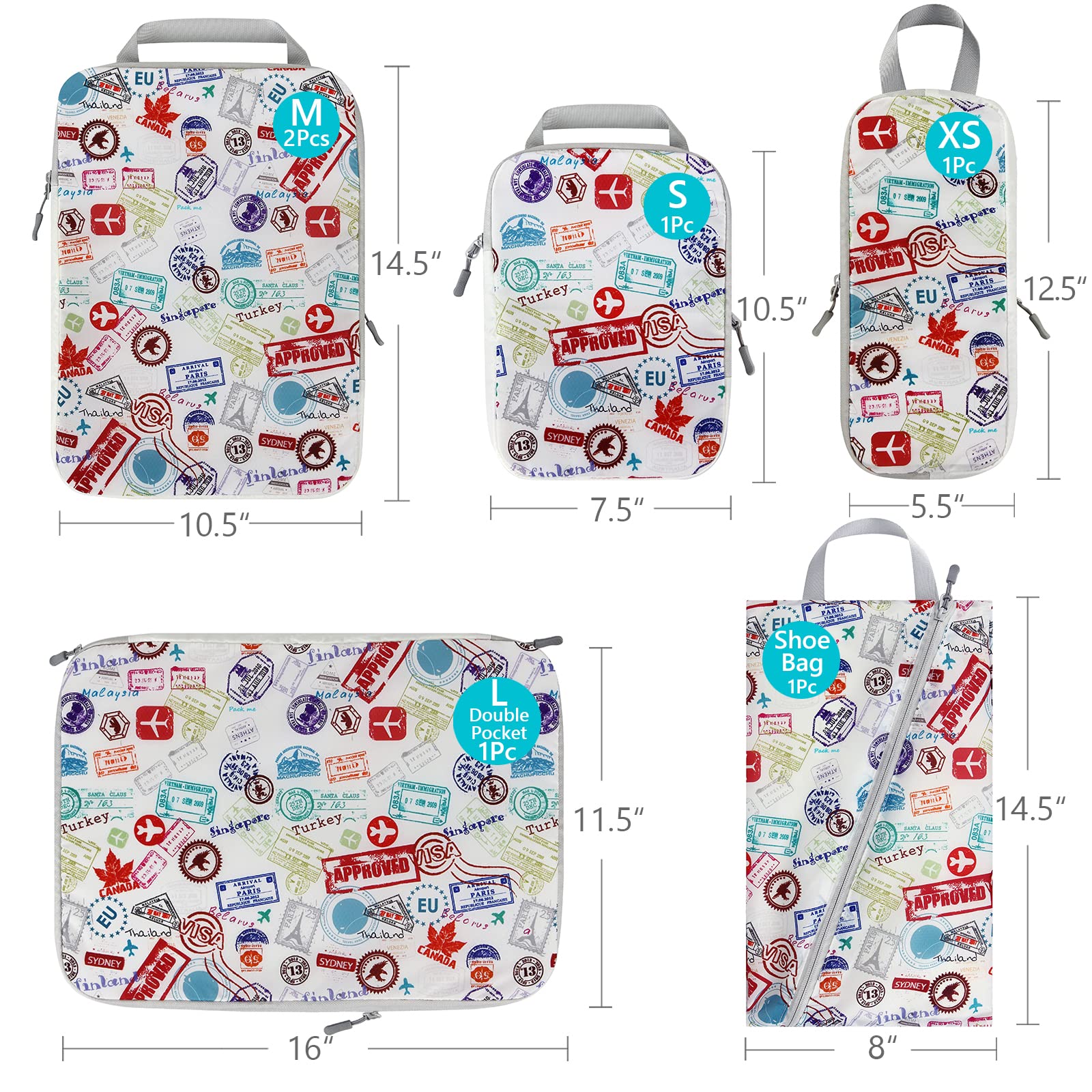 4/6PCS Travel Compression Pack – Travel Accessories Packing Cubes recenzja i cena