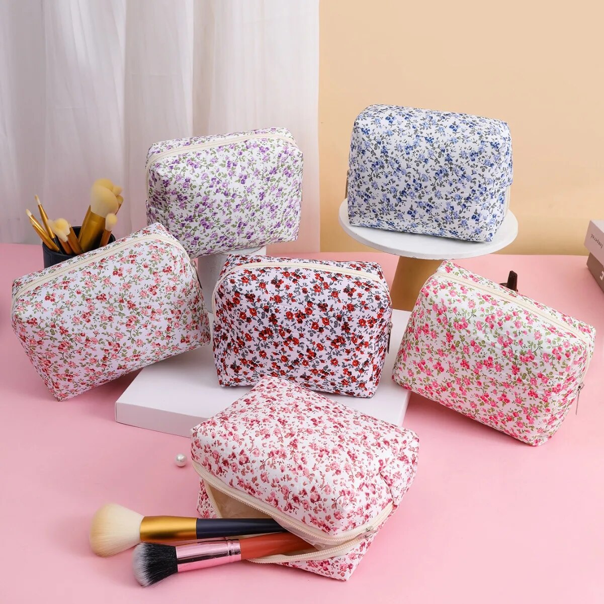 Storage Organizer Floral Puffy – Travel Accessories Needed recenzja i cena