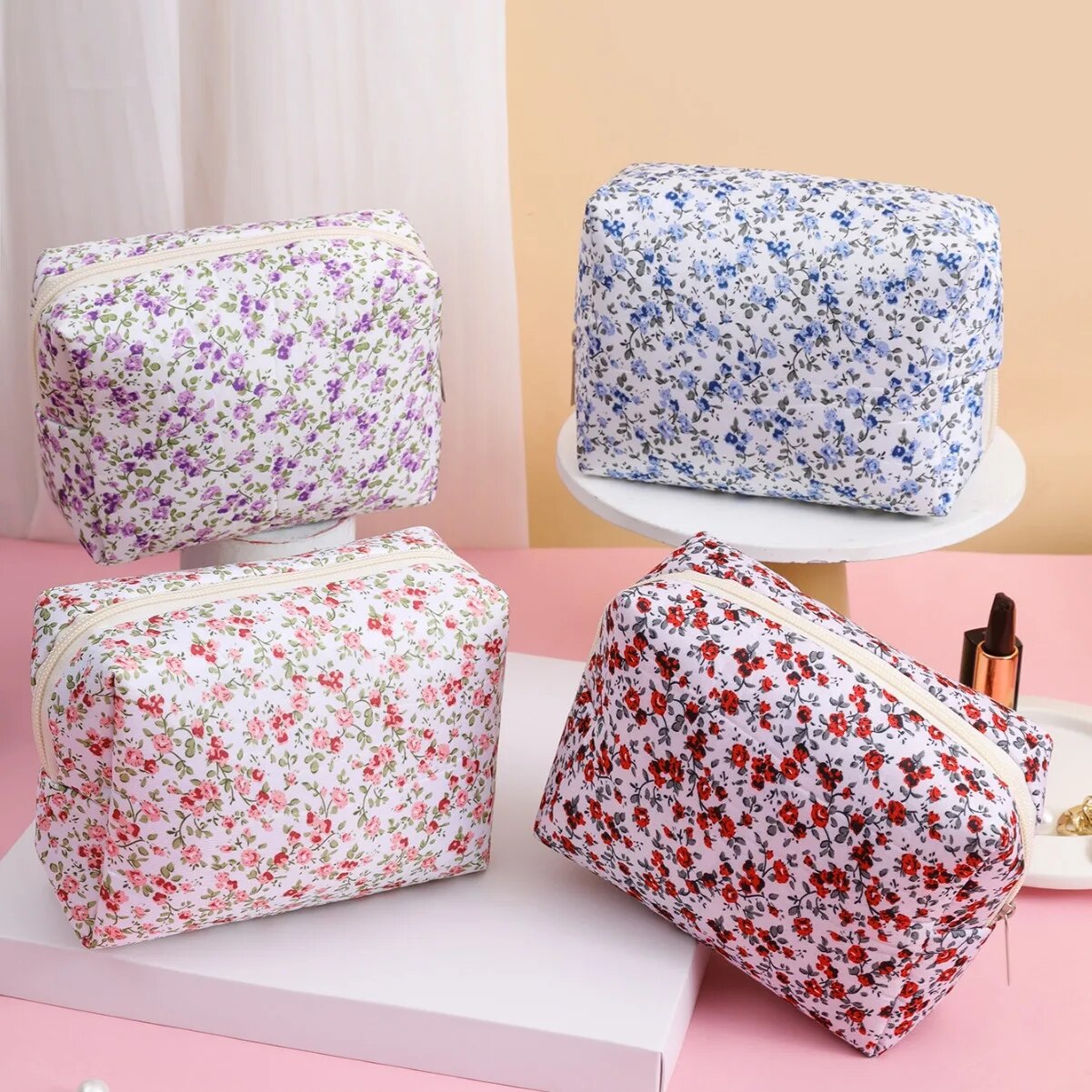 Storage Organizer Floral Puffy – Travel Accessories Needed recenzja i cena