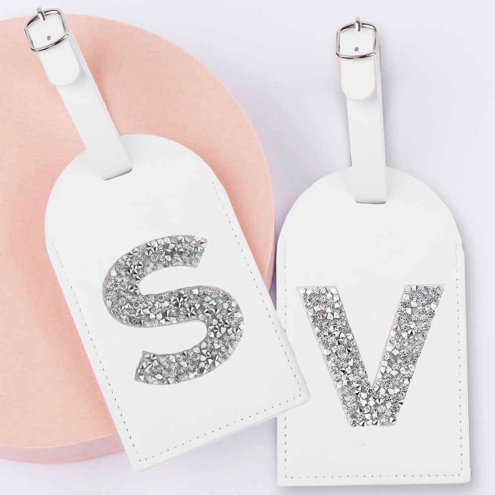 A-Z Rhinestone Monogram Leathe – Travel Accessories Name recenzja i cena