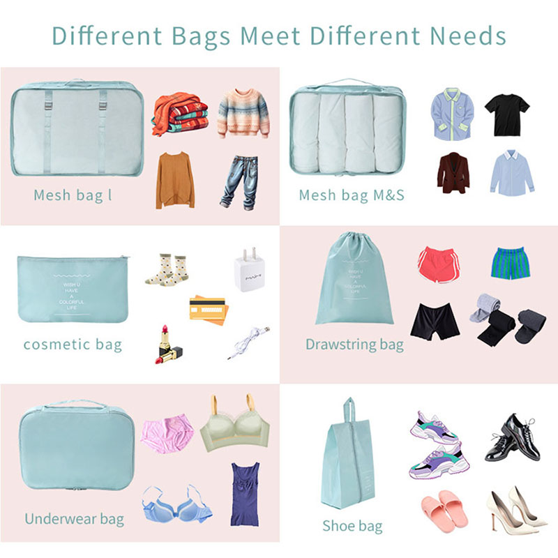 7Pcs Travel Packing Cubes Set  – Travel Accessories Packing Cubes recenzja i cena