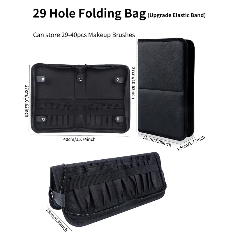 29/23 Holes Foldable Makeup Br – Travel Accessories Organizer Case recenzja i cena