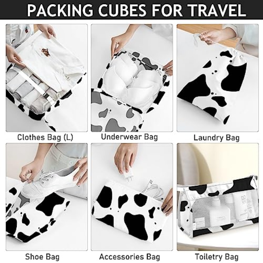 8 Set Packing Cubes for Travel – Travel Accessories Packing Cubes recenzja i cena