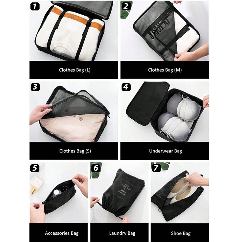 9Pcs Travel Organizer Bags Sui – Travel Accessories Needed recenzja i cena