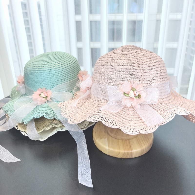 Girls 2pcs Straw Hat Solid Col – Travel Accessories For 4 Year Old recenzja i cena