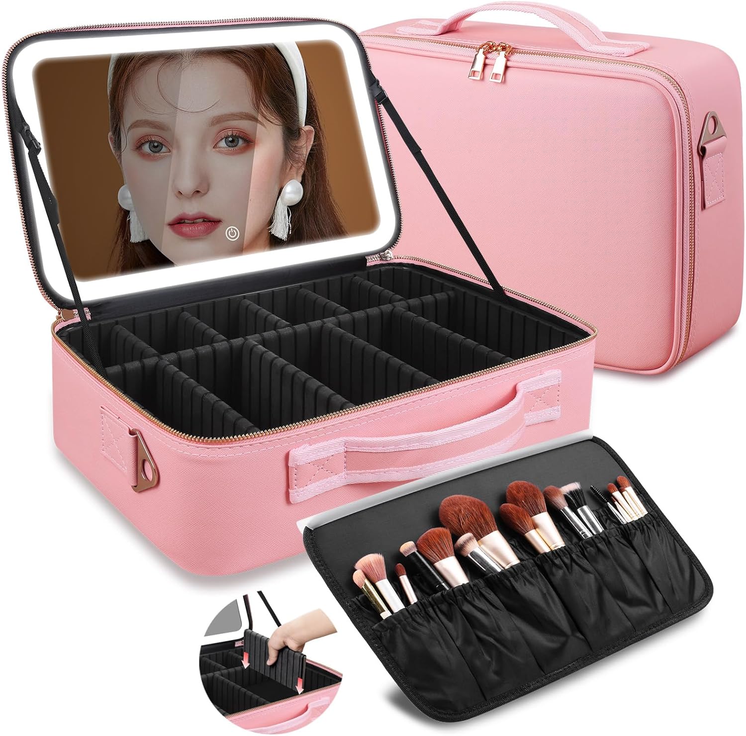 Large Capacity Makeup Bag 15'' – Travel Accessories Organizer Case recenzja i cena
