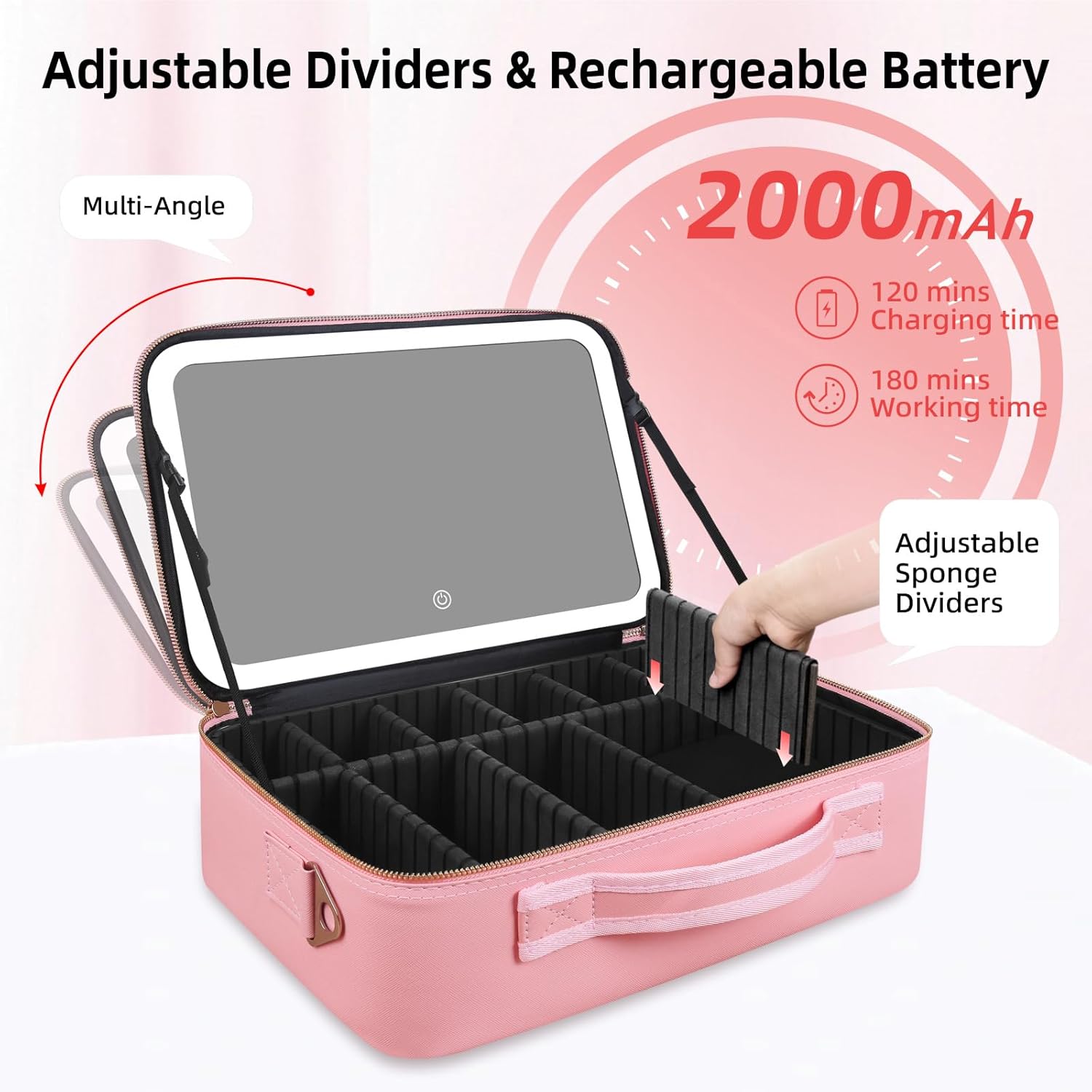 Large Capacity Makeup Bag 15'' – Travel Accessories Organizer Case recenzja i cena